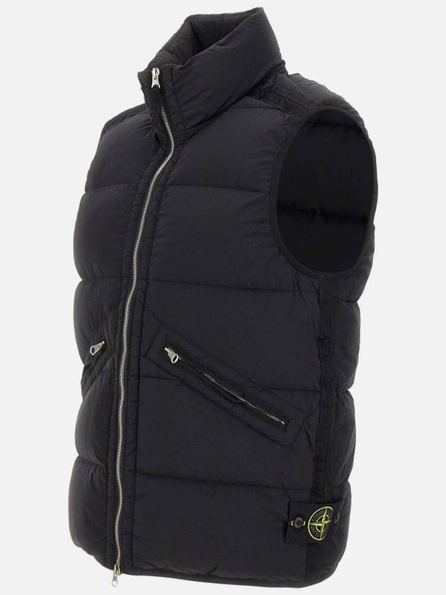 Seamless Tunnel Nylon Down Vest Black - STONE ISLAND - BALAAN 3