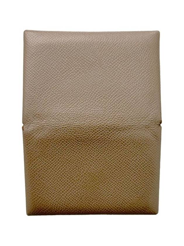 Hermes Women s Calvi Card Holder Wallet Palladium Etoope - HERMES - BALAAN 6