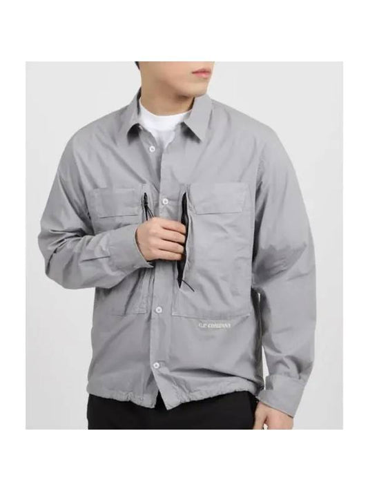 Shirt Southern Cotton Popeline Overshirt 16CMOS276A 005328G 913 Cotton Poplin Overshirt - CP COMPANY - BALAAN 1