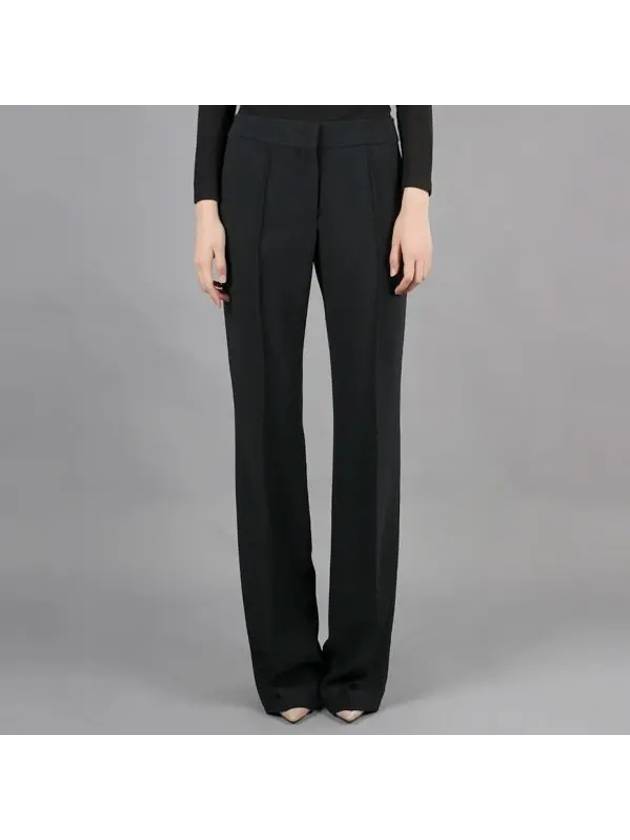 Viscose Blend Straight Pants Black - JIL SANDER - BALAAN 2