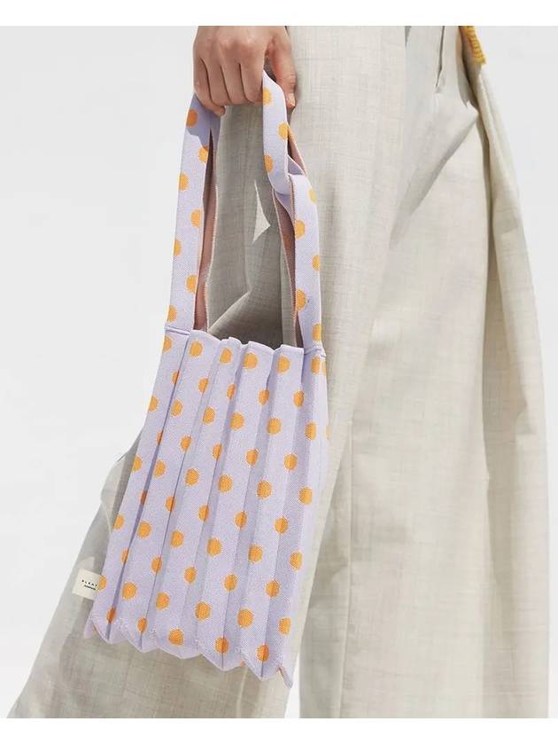 Mini Shoulder Bag Purple Orange Dots - PLEATSMAMA - BALAAN 3