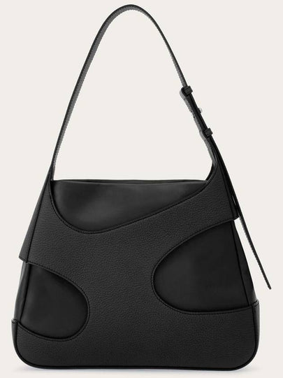 Cutout Detail Shoulder Bag Bag Black - SALVATORE FERRAGAMO - BALAAN 2