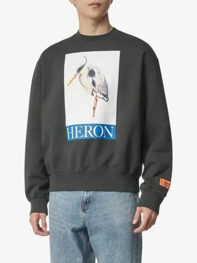 Bird Painted Sweatshirt Black - HERON PRESTON - BALAAN 2