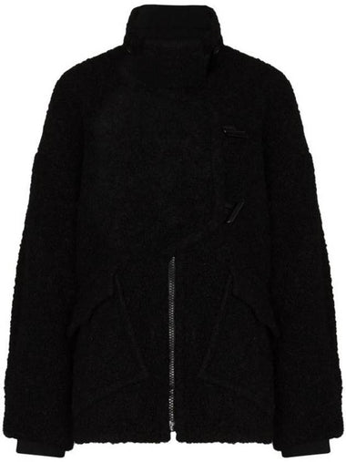 Long Sleeve Oversized Jacket Black - GANNI - BALAAN 1