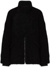 Long Sleeve Oversized Jacket Black - GANNI - BALAAN 1