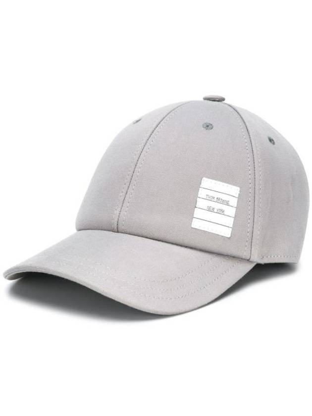 Classic Logo Patch Ball Cap Grey - THOM BROWNE - BALAAN 2