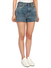 Low Cut Hem Denim Cotton Shorts Blue - MAISON MARGIELA - BALAAN 4