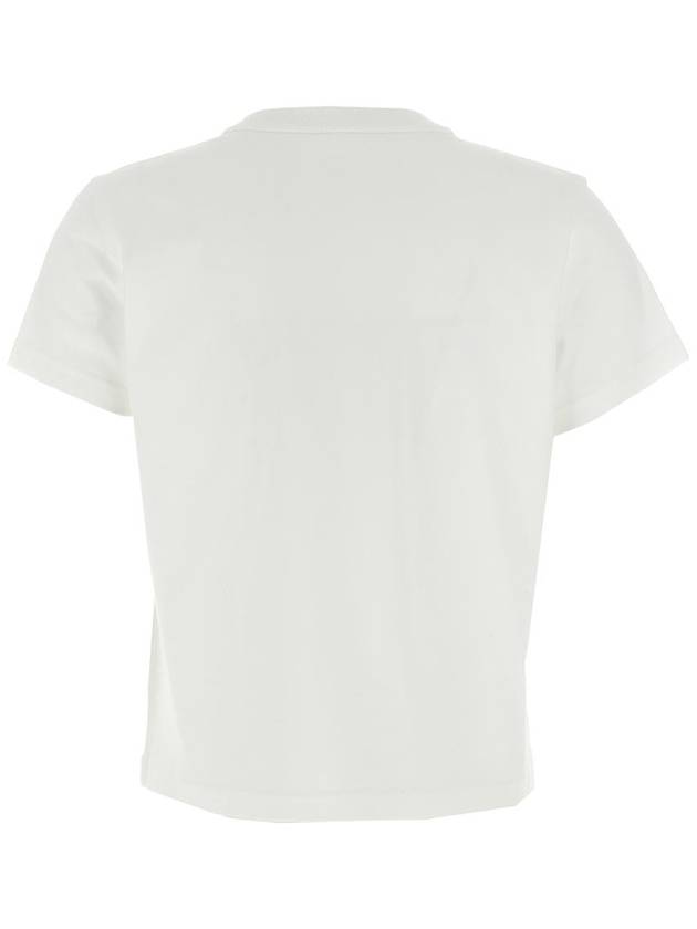 Logo Cotton Short Sleeve T-Shirt White - ALEXANDER WANG - BALAAN 3