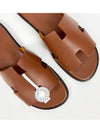 Izmir Leather Slippers Gold - HERMES - BALAAN 5