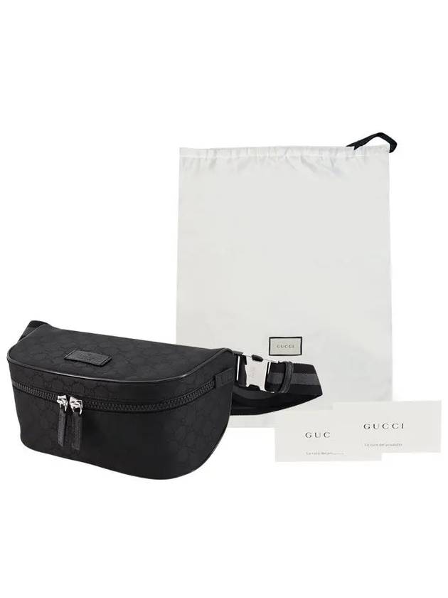GG Fabric Waist Bag Black - GUCCI - BALAAN 7