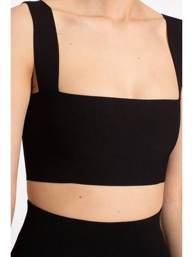 Victoria Beckham The ‘VB Body’ Collection Ribbed Top, Women's, Black - VICTORIA BECKHAM - BALAAN 5