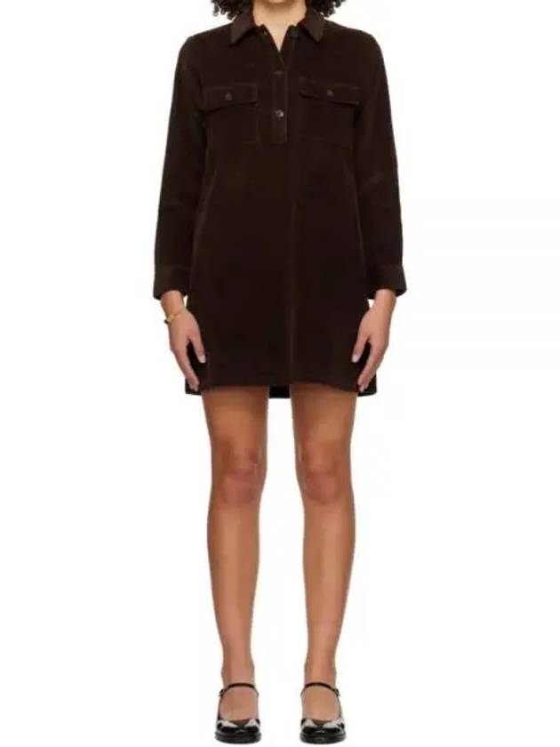 Mia Short Dress Brown - A.P.C. - BALAAN 2