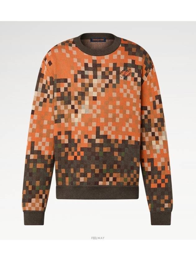 1AFXRM Jacquard Cotton Pullover - LOUIS VUITTON - BALAAN 5