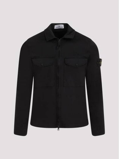 Two-pocket Overshirt Zip-up Jacket Black - STONE ISLAND - BALAAN 2