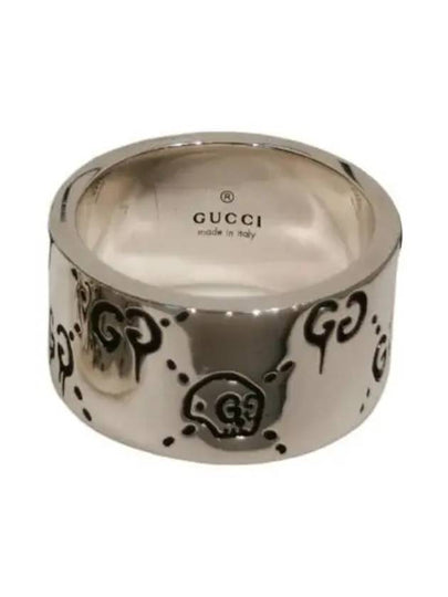 Ghost Skull Ring Silver YBC455319001 - GUCCI - BALAAN 2