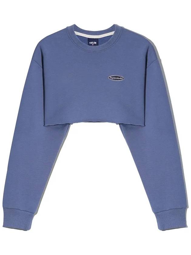 Underboob Sweatshirt Ash Blue - TAILOR STUDIO - BALAAN 3