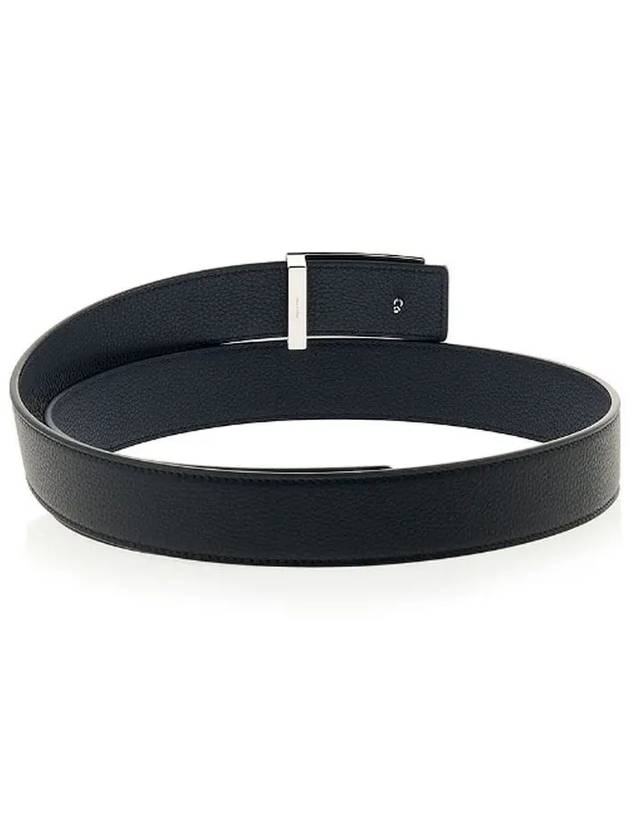 Reversible Leather Belt Black - DIOR - BALAAN 4