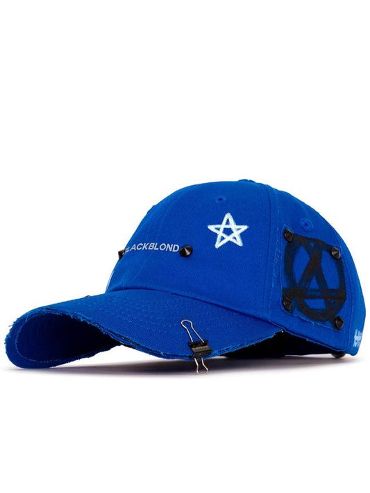 NINE Reflection Logo No Simpathy Ball Cap Blue - BLACKBLOND - BALAAN 2