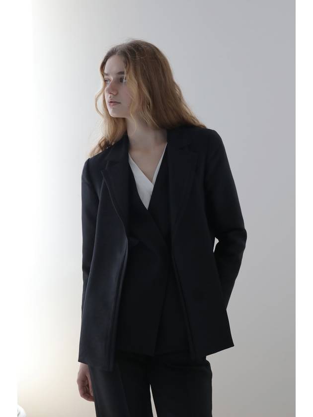 tie collar black jacket - CAHIERS - BALAAN 1