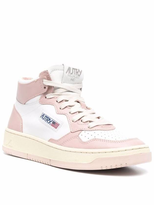 Medalist mid-top sneakers pink white - AUTRY - BALAAN 3