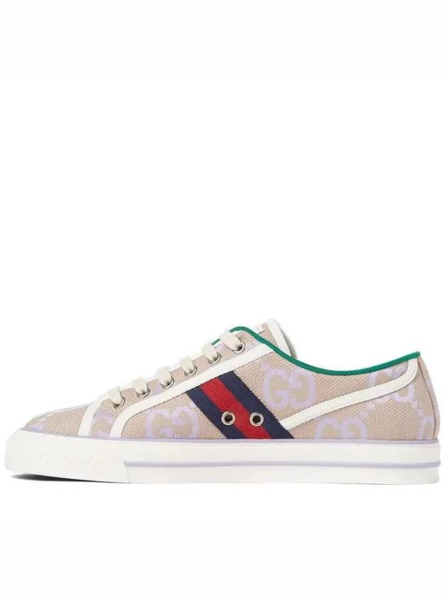 Tennis 1977 Low Top Sneakers Beige Lilac - GUCCI - BALAAN 4