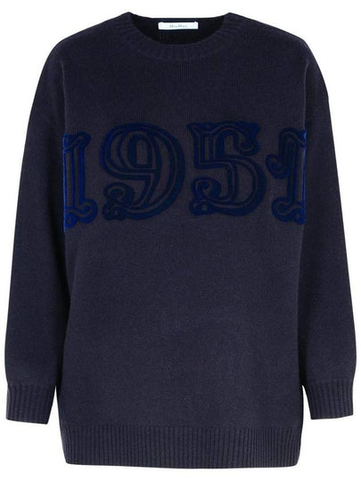 Fido cashmere blend knit top ultramarine - MAX MARA - BALAAN 2