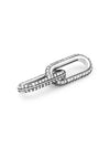 Me Styling Pave Double Link Bracelet Charm Silver - PANDORA - BALAAN 5