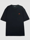 Ade Logo Print Short Sleeve T-Shirt Black - J.LINDEBERG - BALAAN 3