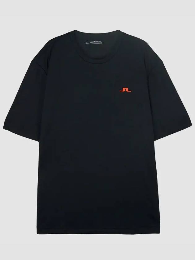 Ade Logo Print Short Sleeve T-Shirt Black - J.LINDEBERG - BALAAN 2