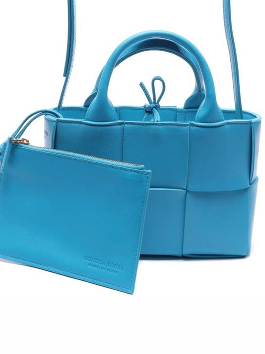 Candy Acro Intrecciato Tote Bag Blue - BOTTEGA VENETA - BALAAN 2