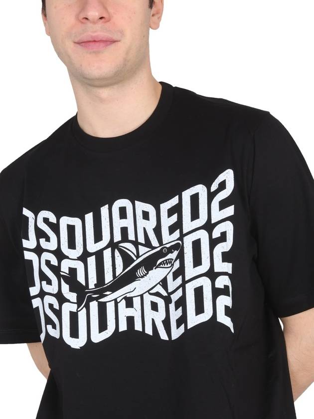 23 ss logo print t-shirt S74GD1089S23009900 B0040197420 - DSQUARED2 - BALAAN 5