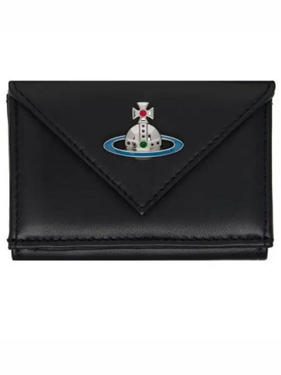 ORB Logo Envelope Half Wallet Black - VIVIENNE WESTWOOD - BALAAN 2