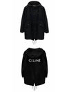 Technical Cotton Long Parka Black - CELINE - BALAAN 5