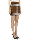 Liaocheng Check Jacquard Mini Pencil Skirt Brown - BURBERRY - BALAAN.