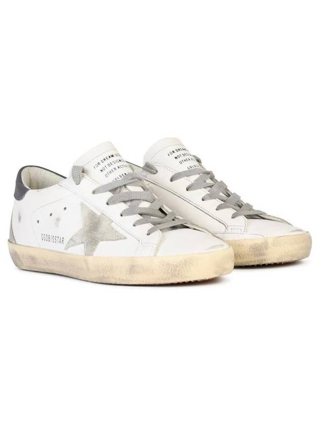 Superstar Leather Low Top Sneakers Grey White - GOLDEN GOOSE - BALAAN 3