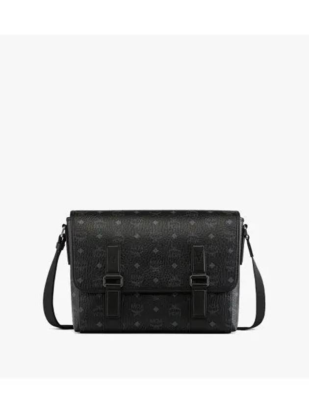 Aren Visetos Messenger Bag Black - MCM - BALAAN 2