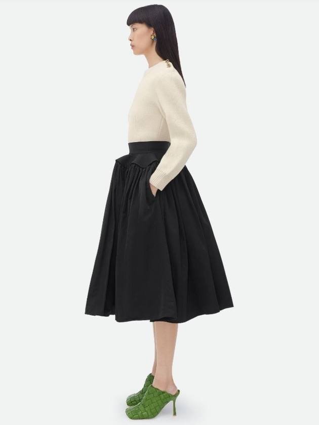 Bottega Veneta Technical Nylon Volume Skirt 724007 VF4K0 40 - BOTTEGA VENETA - BALAAN 10