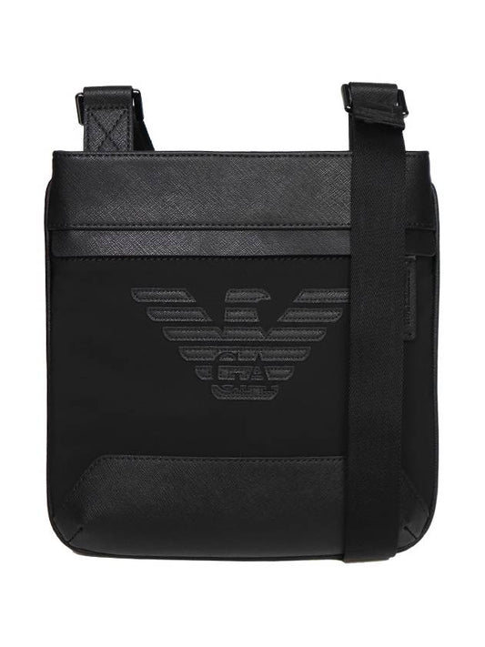 Logo Small Leather Cross Bag Black - EMPORIO ARMANI - BALAAN 2