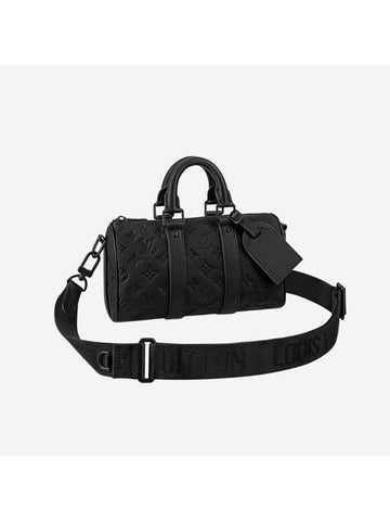 Keepall Bandouliere 25 Taurillon Monogram Tote Bag Black - LOUIS VUITTON - BALAAN 1