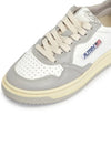 Medalist Leather Low Top Sneakers Grey White - AUTRY - BALAAN 8