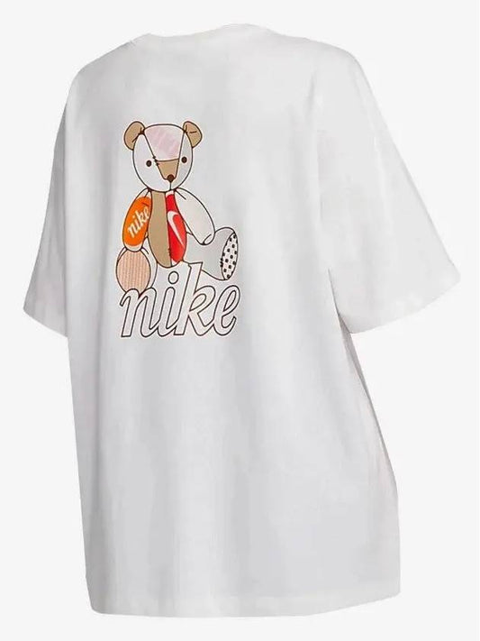 NSW Bear Short Sleeve T Shirt White FQ6010 100 - NIKE - BALAAN 1