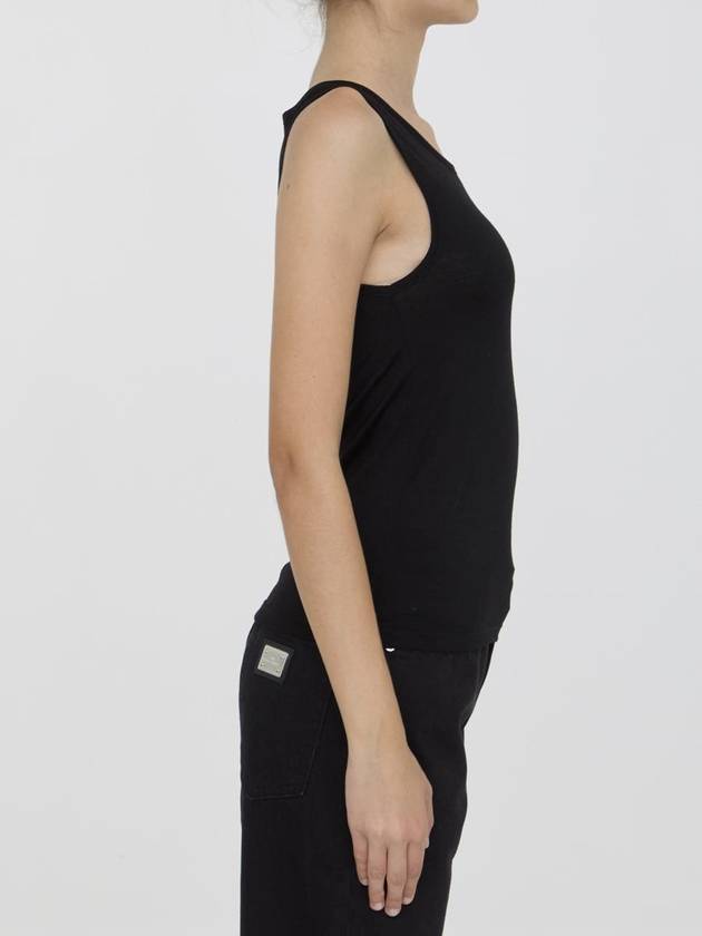 Women s Crew Neck Sleeveless Black - SAINT LAURENT - BALAAN 4