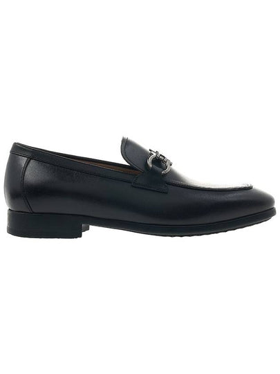 Ferragamo Men's Gancini Ornament Moccasins REE NERO 0735236 - SALVATORE FERRAGAMO - BALAAN 2