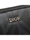 Black CD Diamond Canvas Zipper Long Wallet 2ESBC252DCO - DIOR - BALAAN 5