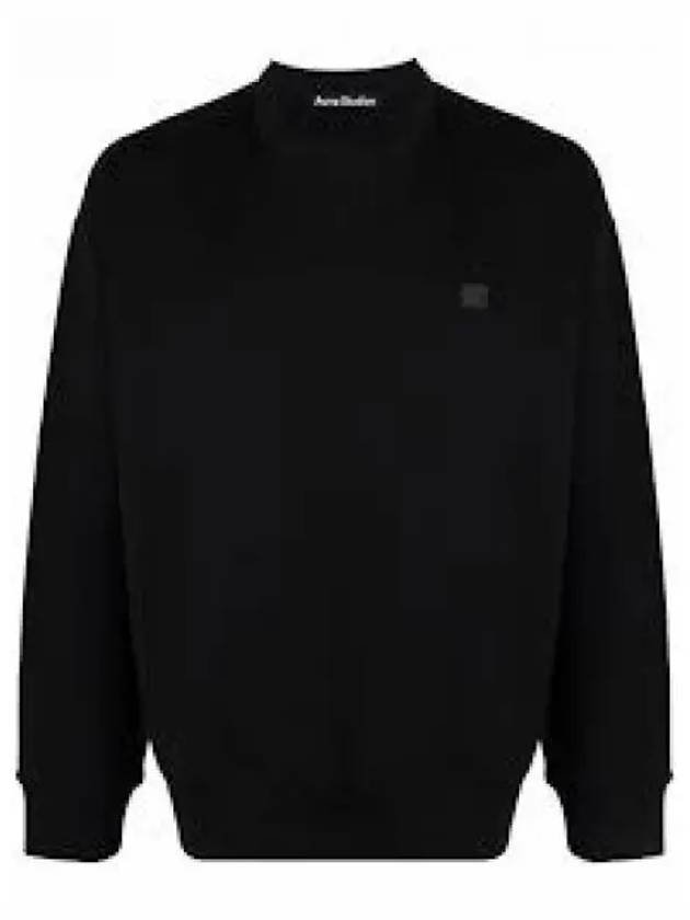 Face Patch Sweatshirt Black - ACNE STUDIOS - BALAAN 2