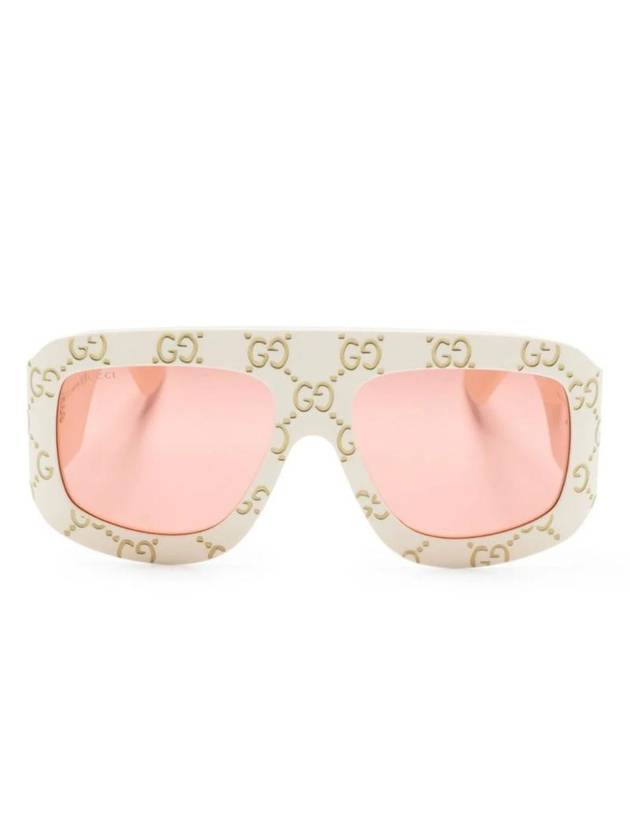 GG Monogram Pilot Frame Sunglasses GG0983S - GUCCI - BALAAN 1