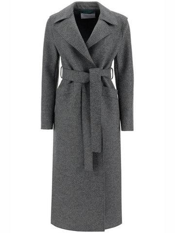 long coat in pressed wool - HARRIS WHARF LONDON - BALAAN 1