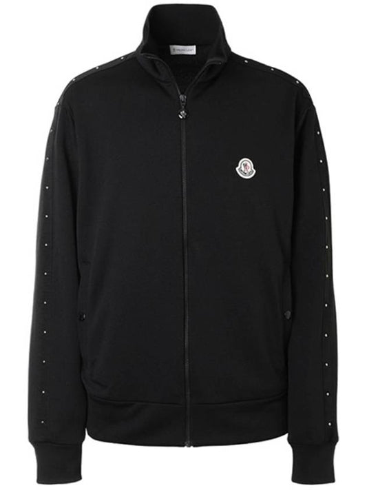 Studded Track Jacket Black - MONCLER - BALAAN 2