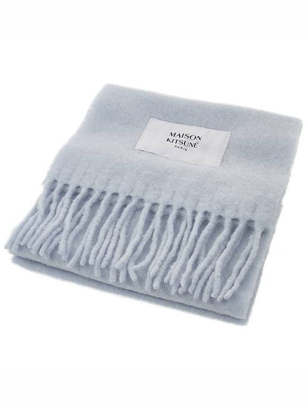 Maison Kitsune Baby Alpaca Plain Scarf LM06206WA0022 GD - MAISON KITSUNE - BALAAN 2