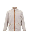 Men's Fleece Stand-Up Collar Zip Up Jacket Beige - TIMBERLAND - BALAAN 2